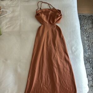 Hello Molly satin wedding guest dress